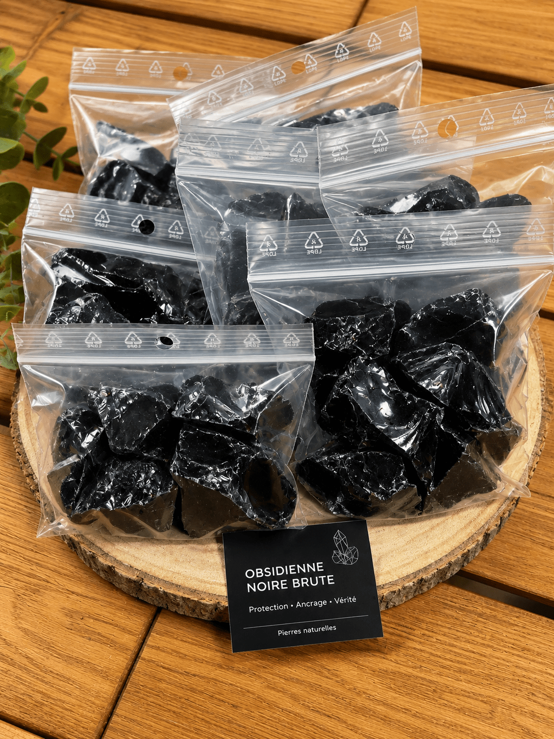 Pierre Brute en Obsidienne Noire naturelle – lithothérapie