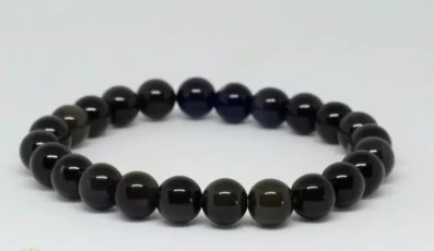 Bracelet Boule Obsidienne Œil Céleste