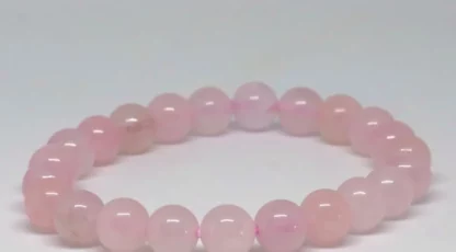 Bracelet boules Quartz rose bresil A