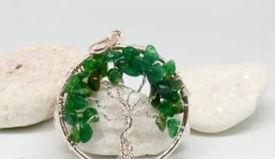 Pendentif Arbre de Vie Aventurine Verte