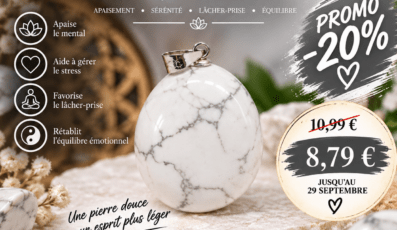 Pendentif Pierre Roulée Howlite