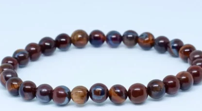 Bracelet boules Oeil de Taureau Afrique du sud AA