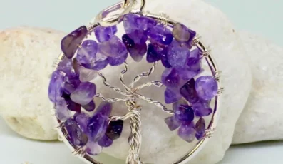 Pendentif Arbre de Vie Améthyste