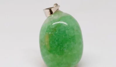 Pendentif pierre roulée Aventurine Verte