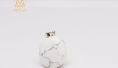 Pendentif Pierre Roulée Howlite