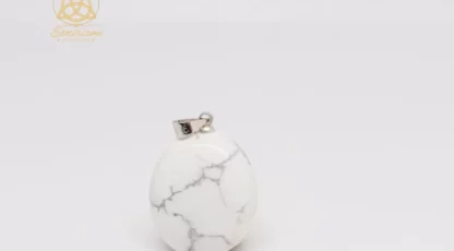 Pendentif Howlite Blanche Zimbabwe