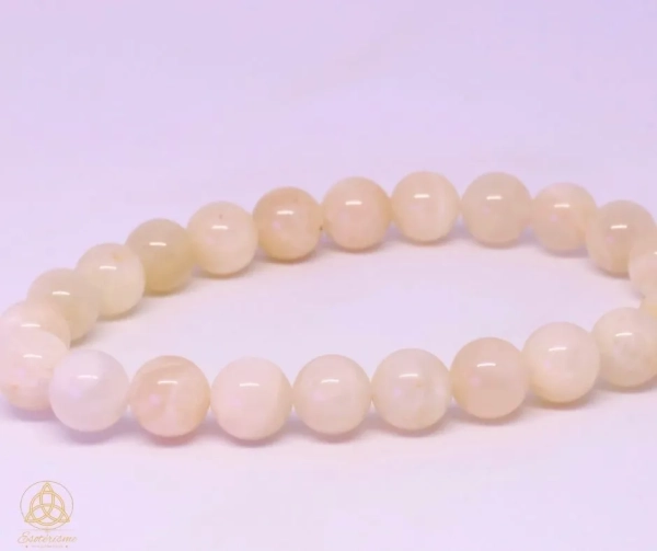 Bracelet-boule-pierre-de-Lune-Beige A-8mm-william-wood-le-squeletteJPG