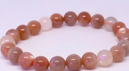 Bracelet boules Pierre de Lune Multicolore A+