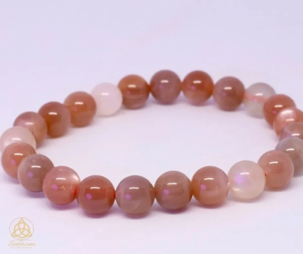 Bracelet-boule-pierre-de-Lune-Multicolore A-8mm-william-wood-le-squeletteJPG