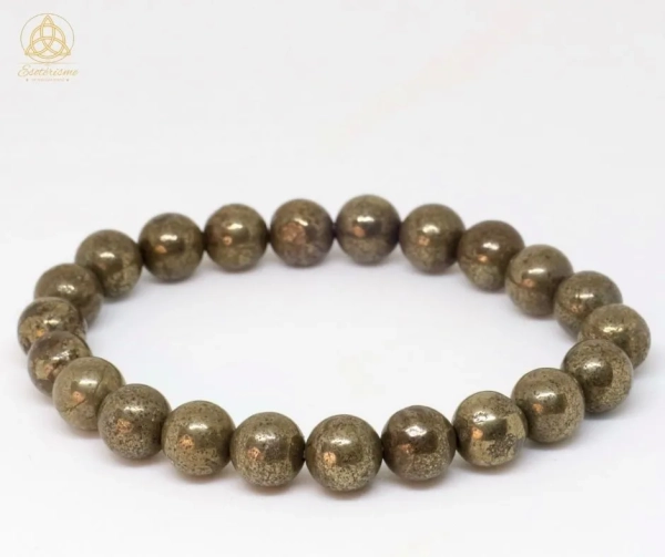 Bracelet-boule-Pyrite A-8mm-william-wood-le-squeletteJPG