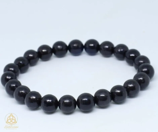 Bracelet-boule-Shungite A-8mm-william-wood-le-squeletteJPG