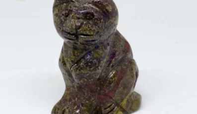 Figurine Chat Jaspe Sang de Dragon