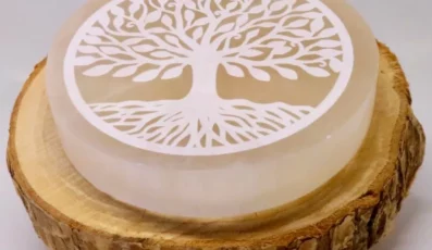 Plaque Sélénite Arbre de Vie