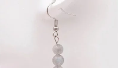 Boucles d&rsquo;oreilles Boule Labradorite 