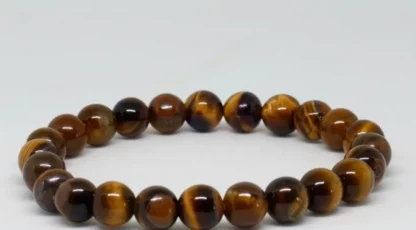 Bracelet boules Oeil de Tigre Afrique du sud AA