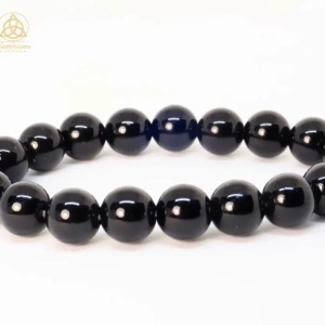 Bracelet Boule Obsidienne noire