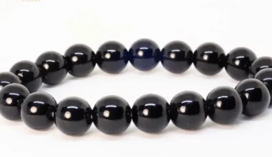 Bracelet Boule Obsidienne noire