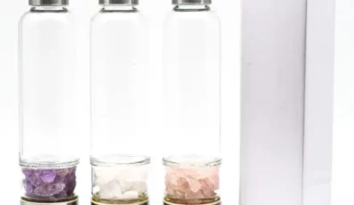 Bouteille purification pierre brute