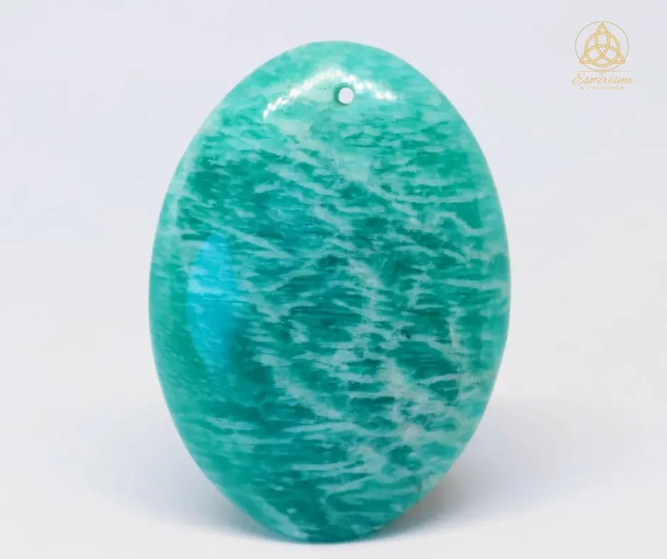 Pendentif Pierre plate Amazonite A-ésotérisme-by-william-wood