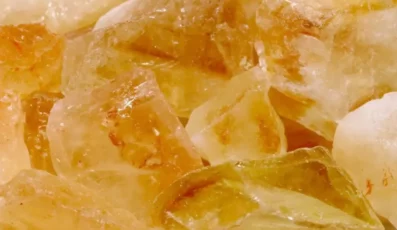 Pierre Brute Citrine chauffée du Brésil A