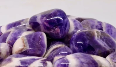 Pierre Roulée Améthyste Rubanée 