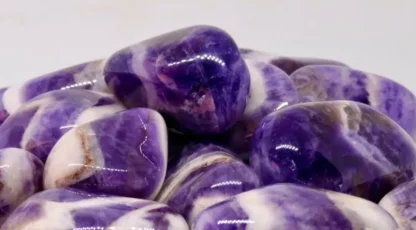 Pierre Roulée Amethyste Rubanée Malawi A