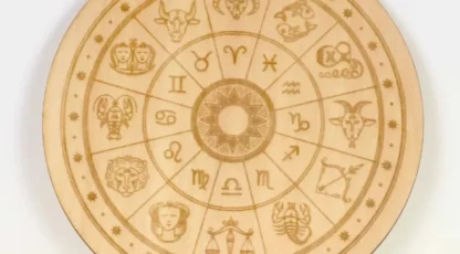 Plaque Bois Fleur de vie astrologique France