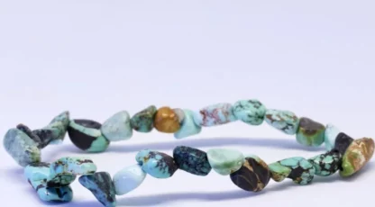 Bracelet Pierre roulée Turquoise du Tibet AB
