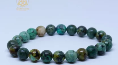 Bracelet boules 08mm Turquoise d’Afrique AA