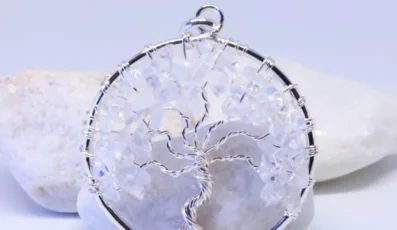 Pendentif Arbre de Vie Cristal de roche
