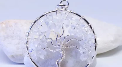 Pendentif Arbre de Vie Cristal de roche
