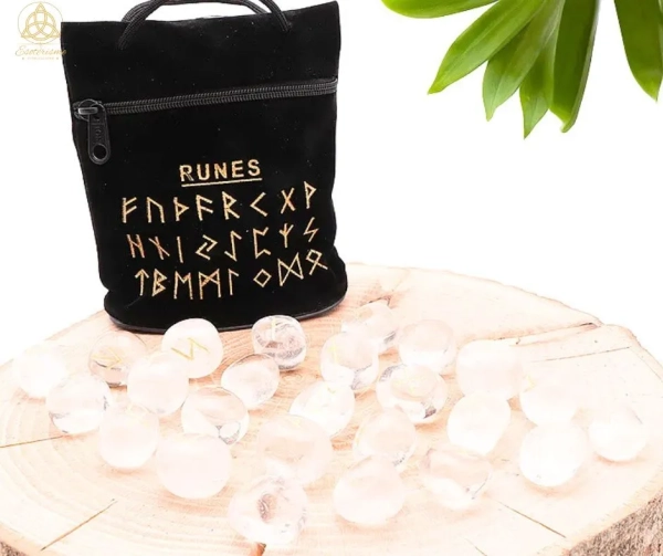 Runes en Cristal de Roche du Brésil A-ésotérisme-by-william-wood