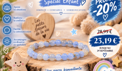 Bracelet Calcédoine Bleue Enfant