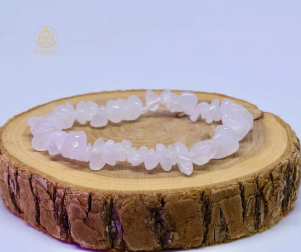 Bracelet baroque Agate blanche