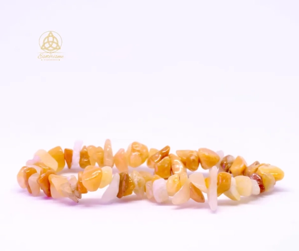 Bracelet baroque aventurine jaune