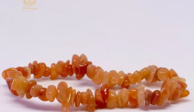 Bracelet Baroque aventurine orange A du Brésil