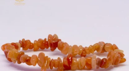 Bracelet Baroque aventurine orange A du Brésil