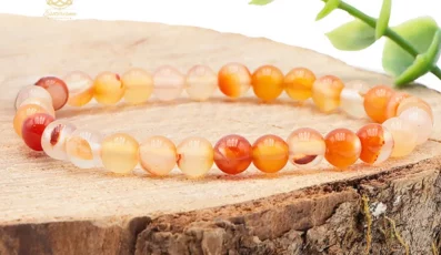 Bracelet boule Cornaline 