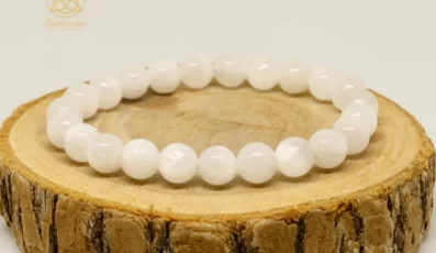 Bracelet boule Sélénite (A)