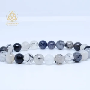 Bracelet Cristal de Roche Tourmaline