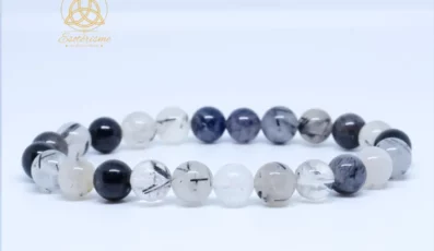 Bracelet Cristal de Roche Tourmaline