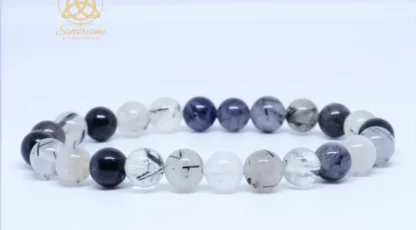 Bracelet Cristal de Roche Tourmaline AA du Brésil