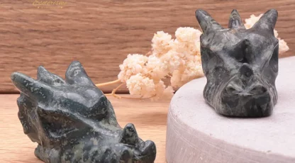 Tête de dragon 30mm Jaspe Kambaba AB