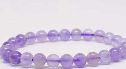 Bracelet boules 08mm Améthyste Lavande AA du Brésil