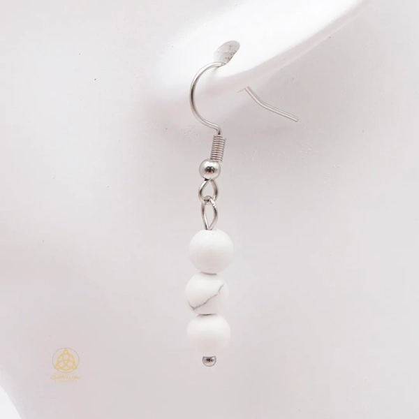 boucle-d-oreille-HOWLITE-esotérisme by william-wood