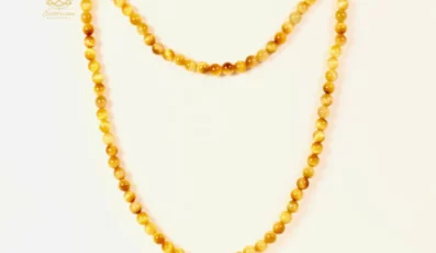 Collier Boule oeil de tigre doré
