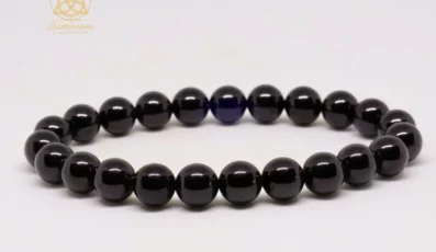 Bracelet Boule Spinelle Noir