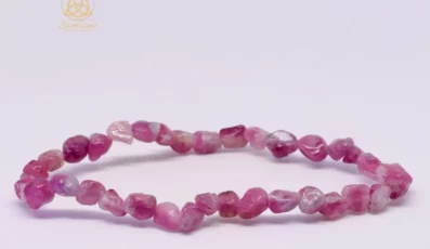 Bracelet Pierre Roulée Tourmaline Rose 