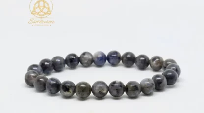Bracelet Boule 8mm LARVIKITE de Norvège en A