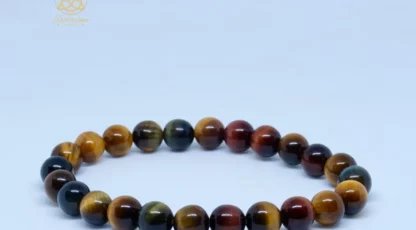 Bracelet boule 08mm œil multiple  D’Afrique du sud AA
